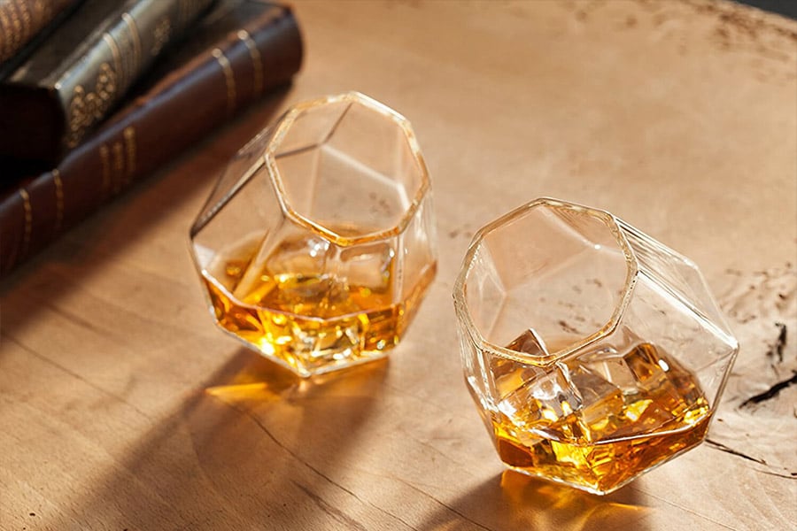 Dragon Glassware Diamond Whiskey Glasses